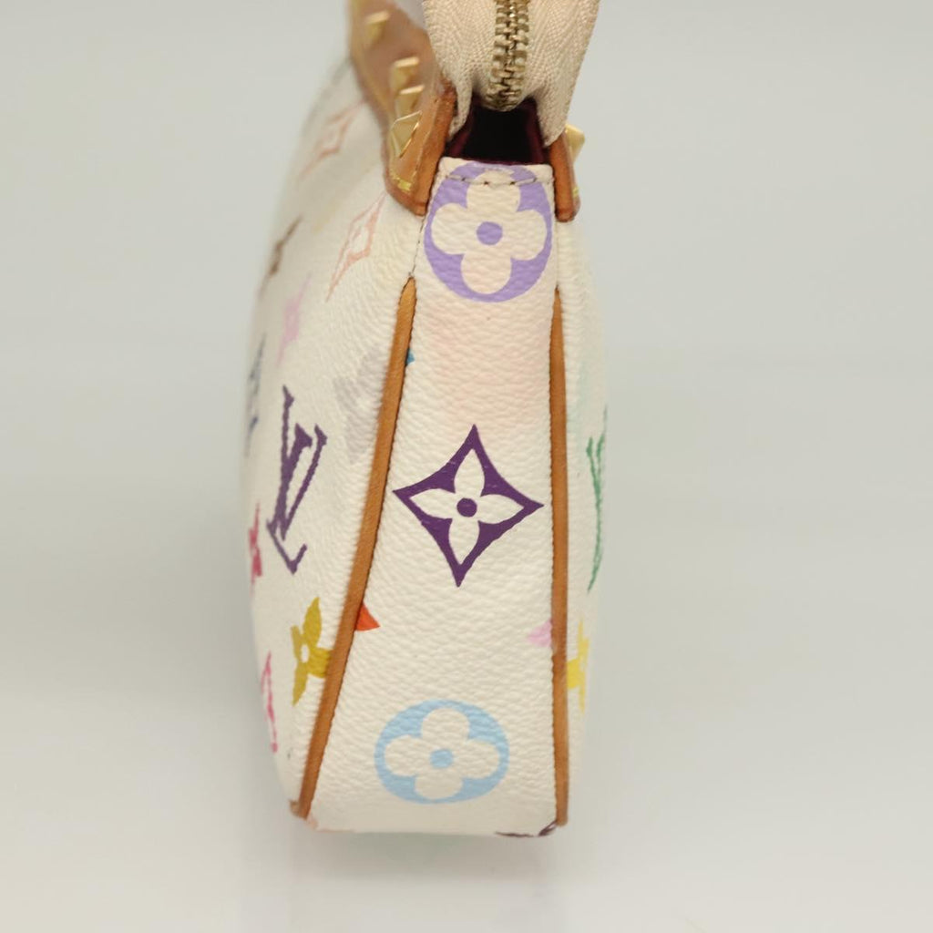 LOUIS VUITTON Multicolor Pochette Accessoires Pouch White M92649 115250