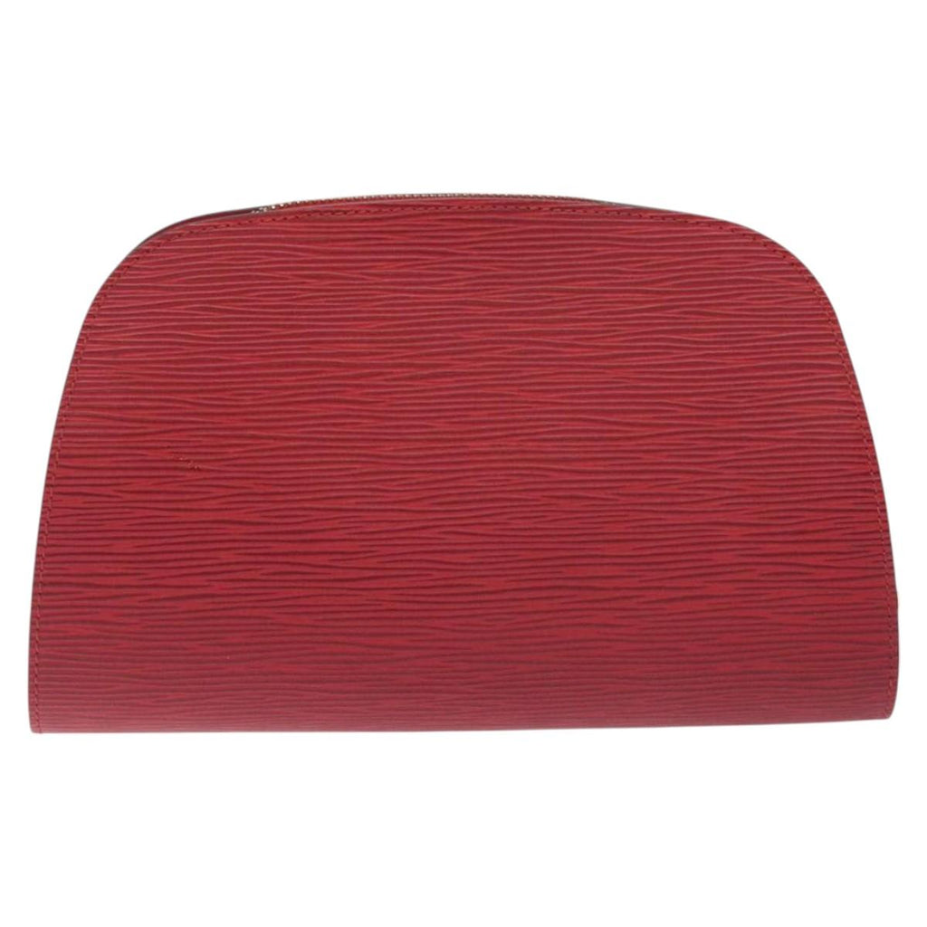 LOUIS VUITTON Epi Dauphine GM Pouch Red M48457 LV 115286