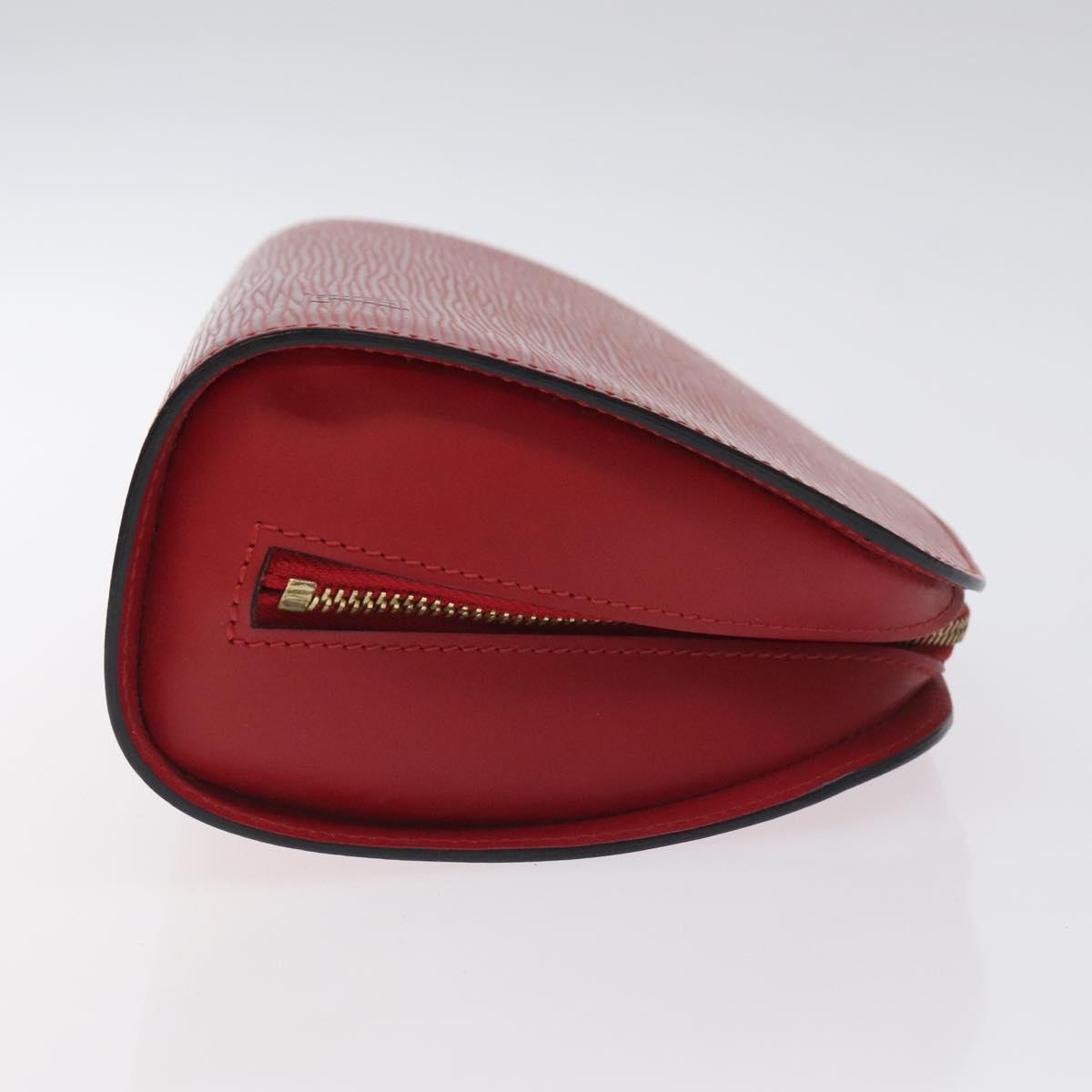 LOUIS VUITTON Epi Dauphine GM Pouch Red M48457 LV 115286