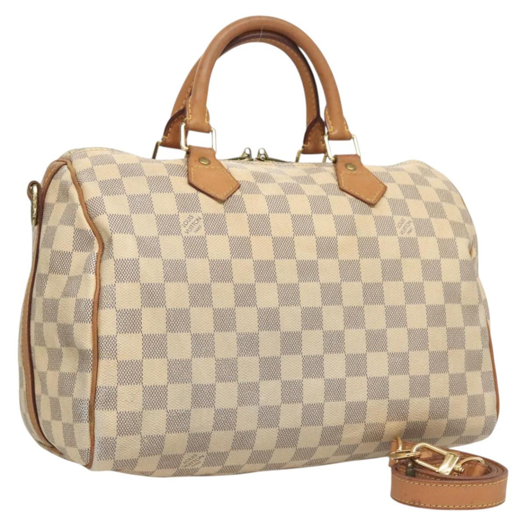 LOUIS VUITTON Damier Azur Speedy Bandouliere 30 Hand Bag 2way N41052 115636