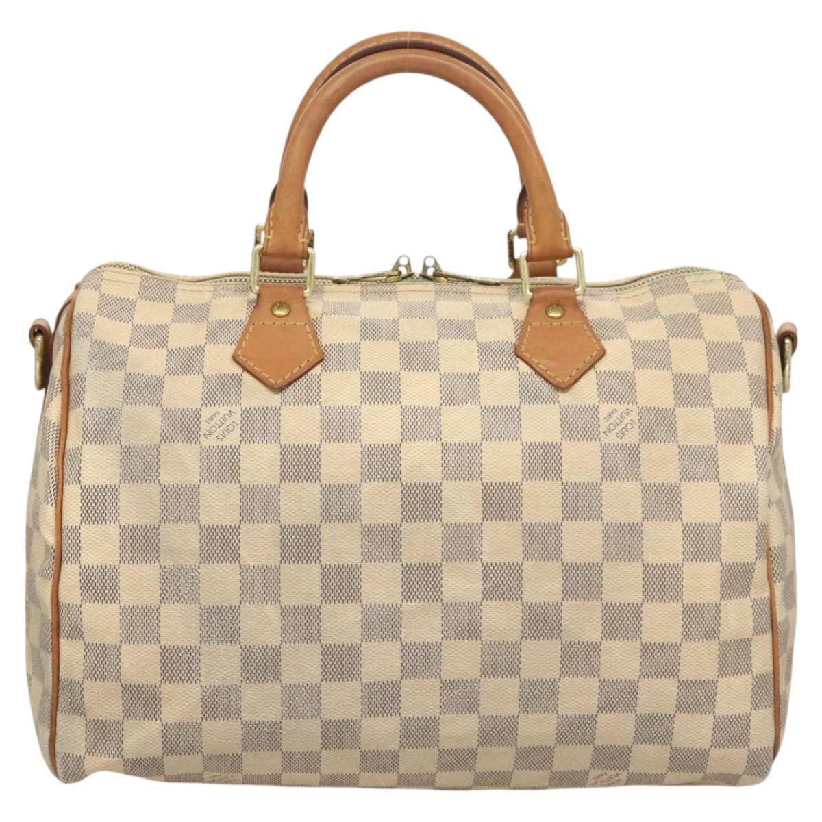 LOUIS VUITTON Damier Azur Speedy Bandouliere 30 Hand Bag 2way N41052 115636