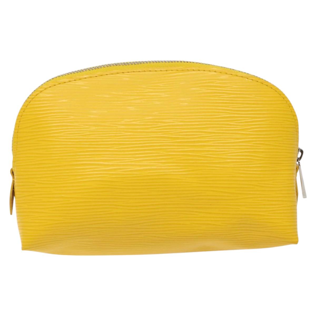 LOUIS VUITTON Epi Pochette Cosmetic PM Cosmetic Pouch Citron LV 116044V