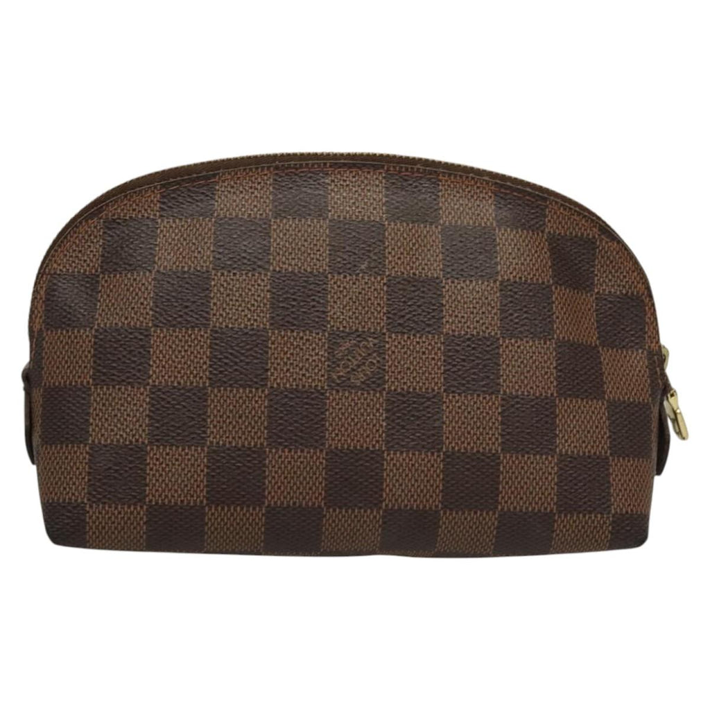 LOUIS VUITTON Damier Ebene Pochette Cosmetic PM Pouch N47516 LV 116055