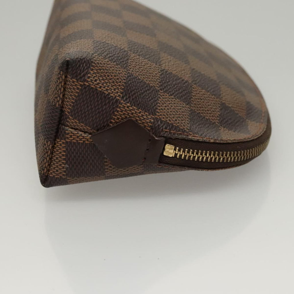 LOUIS VUITTON Damier Ebene Pochette Cosmetic PM Pouch N47516 LV 116055