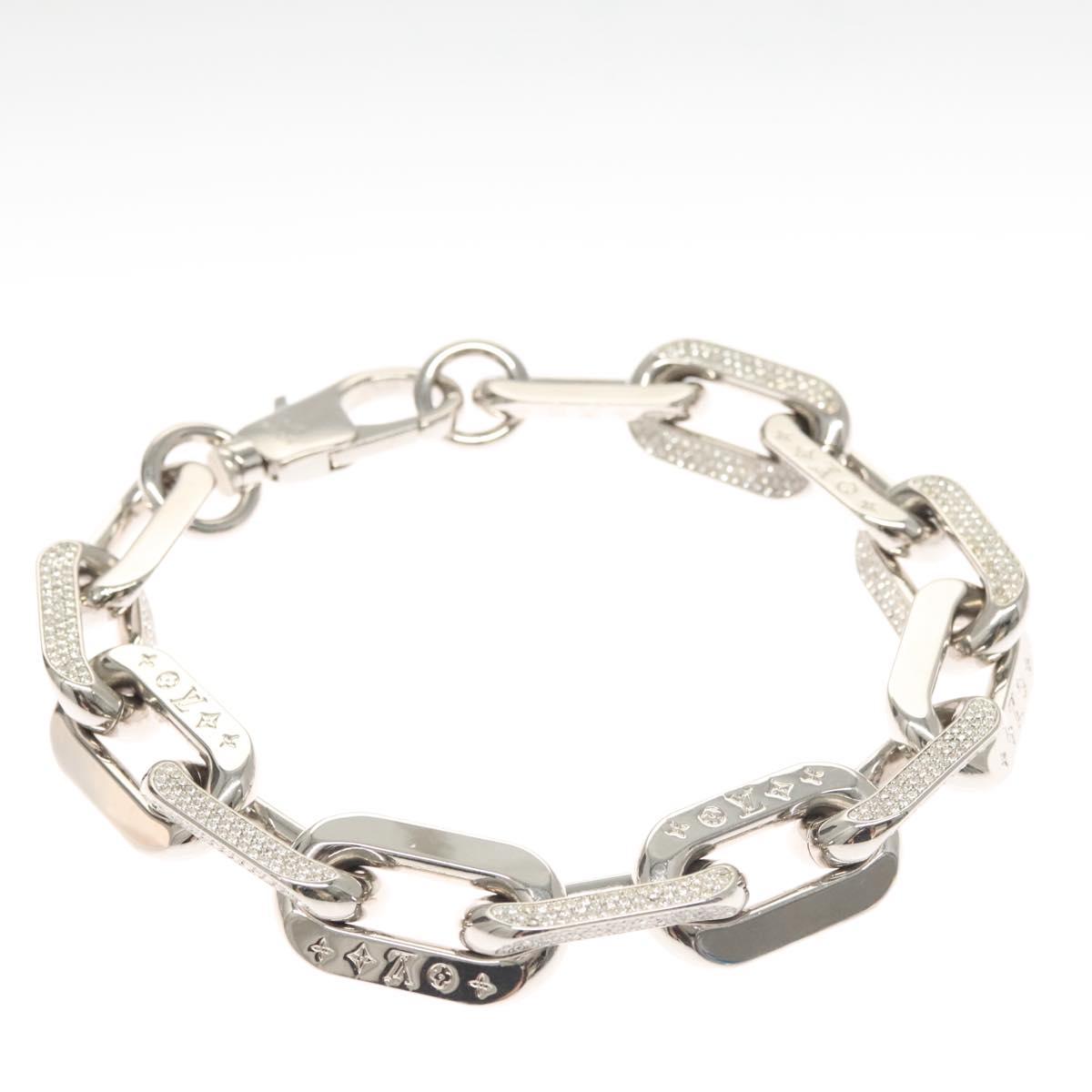 LOUIS VUITTON Collier LV Edge GM Necklace metal Silver tone MP3000 116084AM