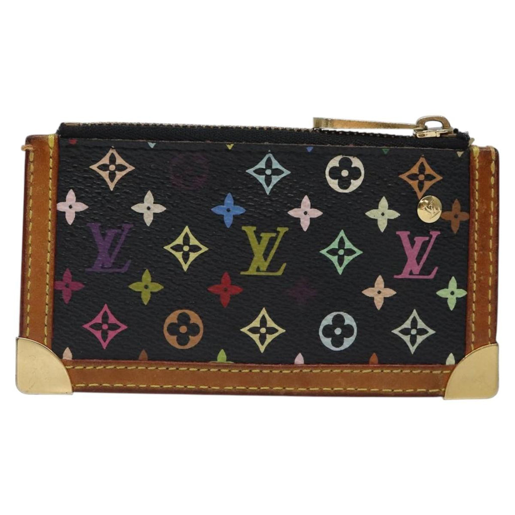 LOUIS VUITTON Monogram Multicolor Pochette Cles Purse Black M92654 116232V