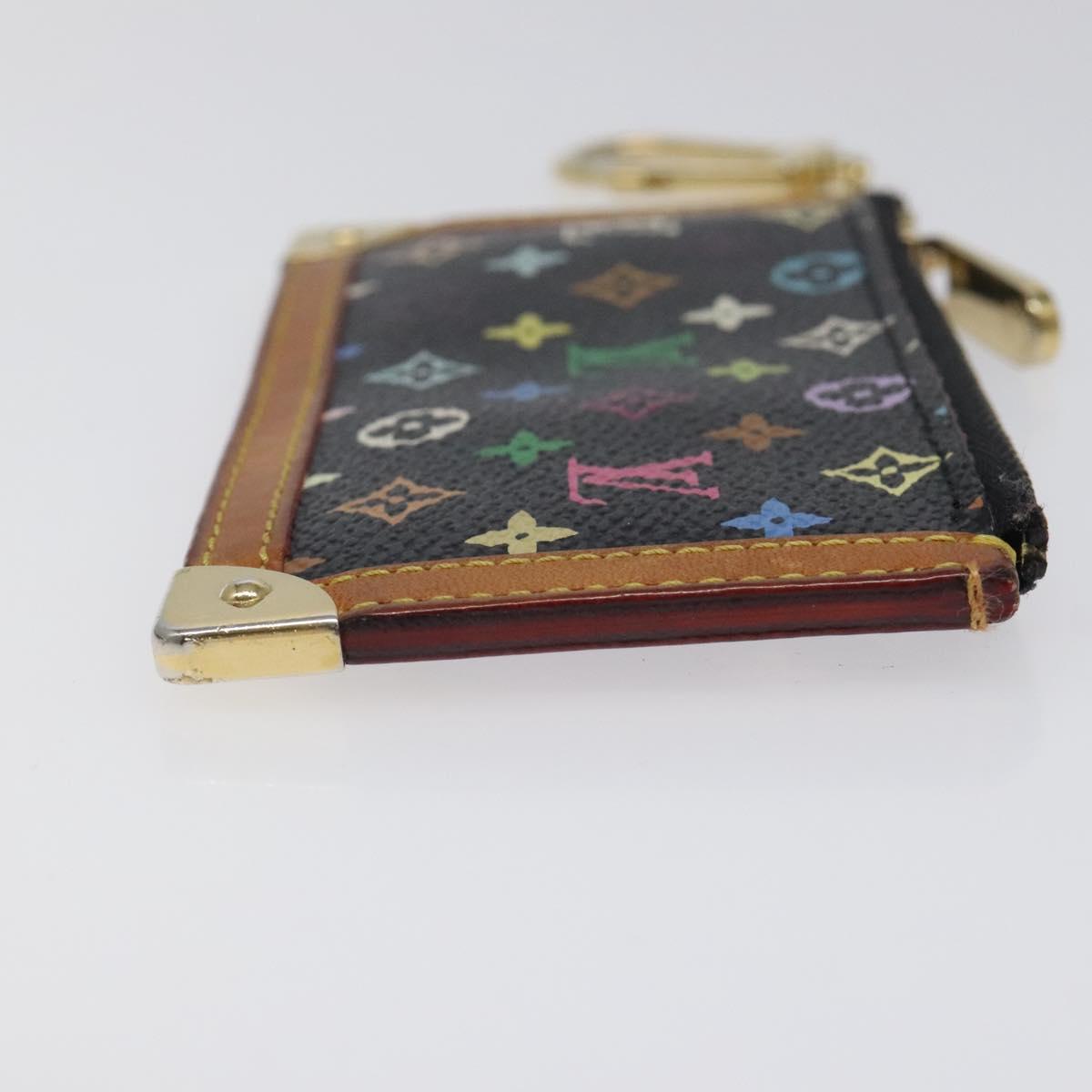 LOUIS VUITTON Monogram Multicolor Pochette Cles Purse Black M92654 116232V