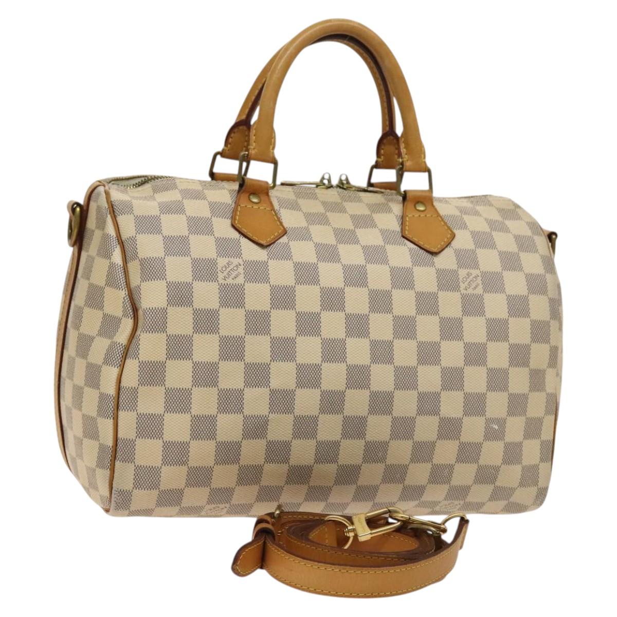 LOUIS VUITTON Damier Azur Speedy Bandouliere 30 Hand Bag 2way N41052 116527