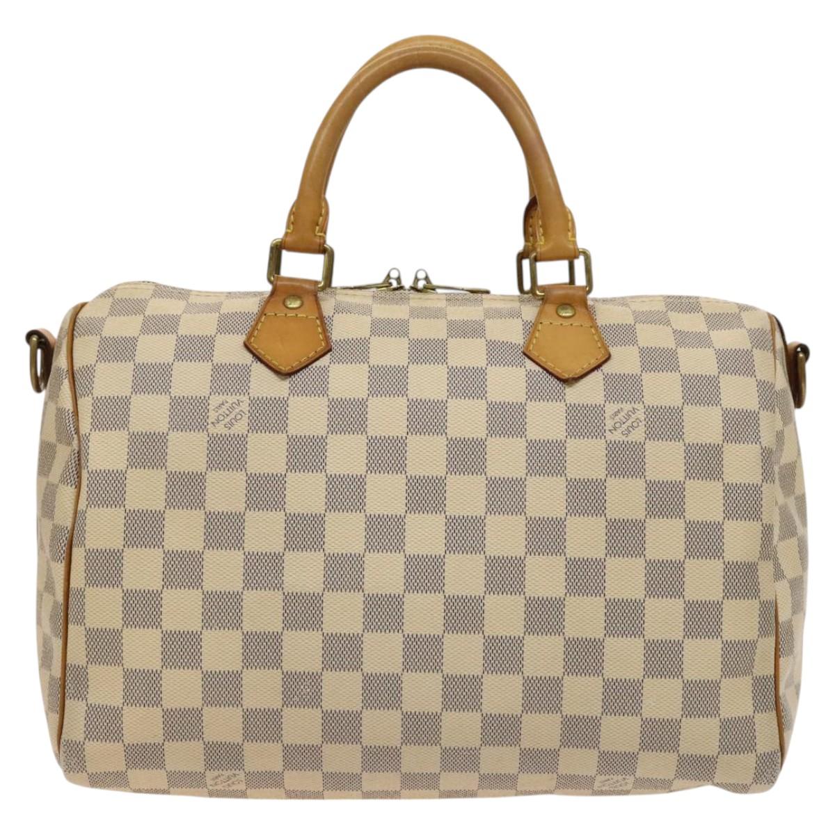 LOUIS VUITTON Damier Azur Speedy Bandouliere 30 Hand Bag 2way N41052 116527