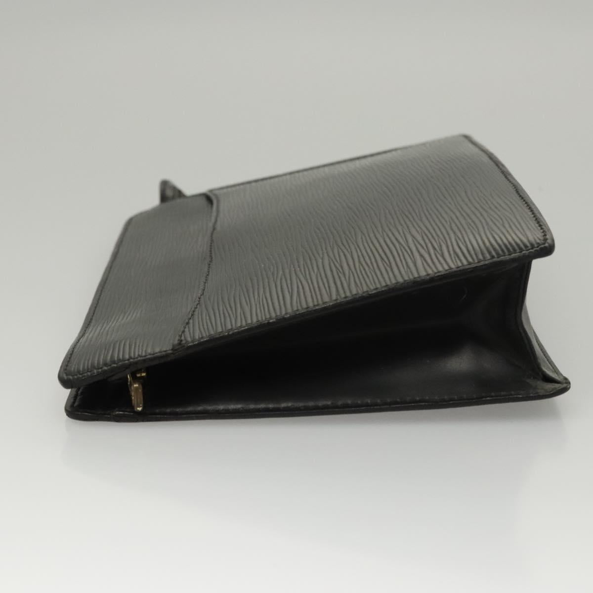 LOUIS VUITTON Epi Pochette Homme Clutch Bag Black Noir M52522 LV 117085