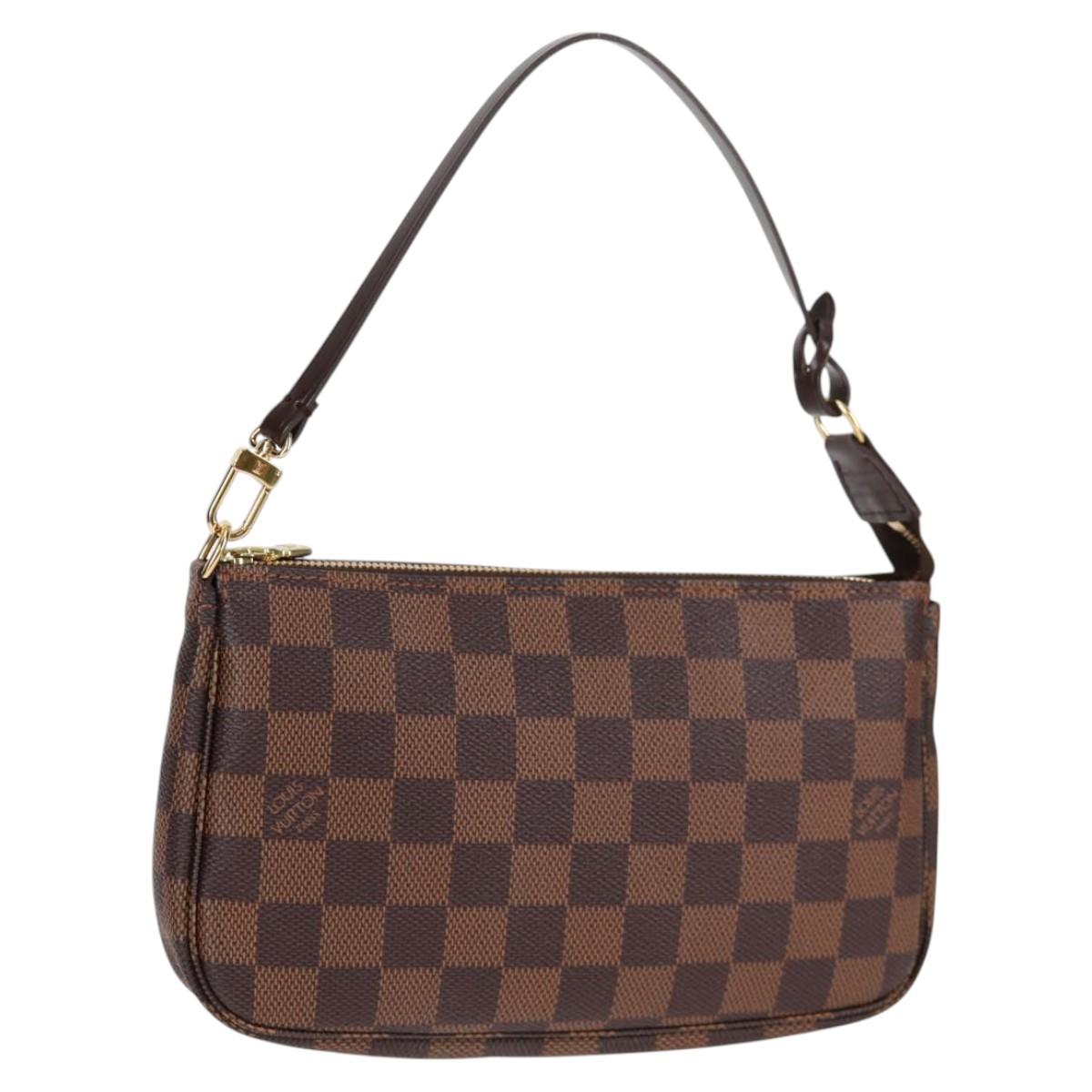 LOUIS VUITTON Damier Ebene Pochette Accessoires Pouch N41206 LV 117812M