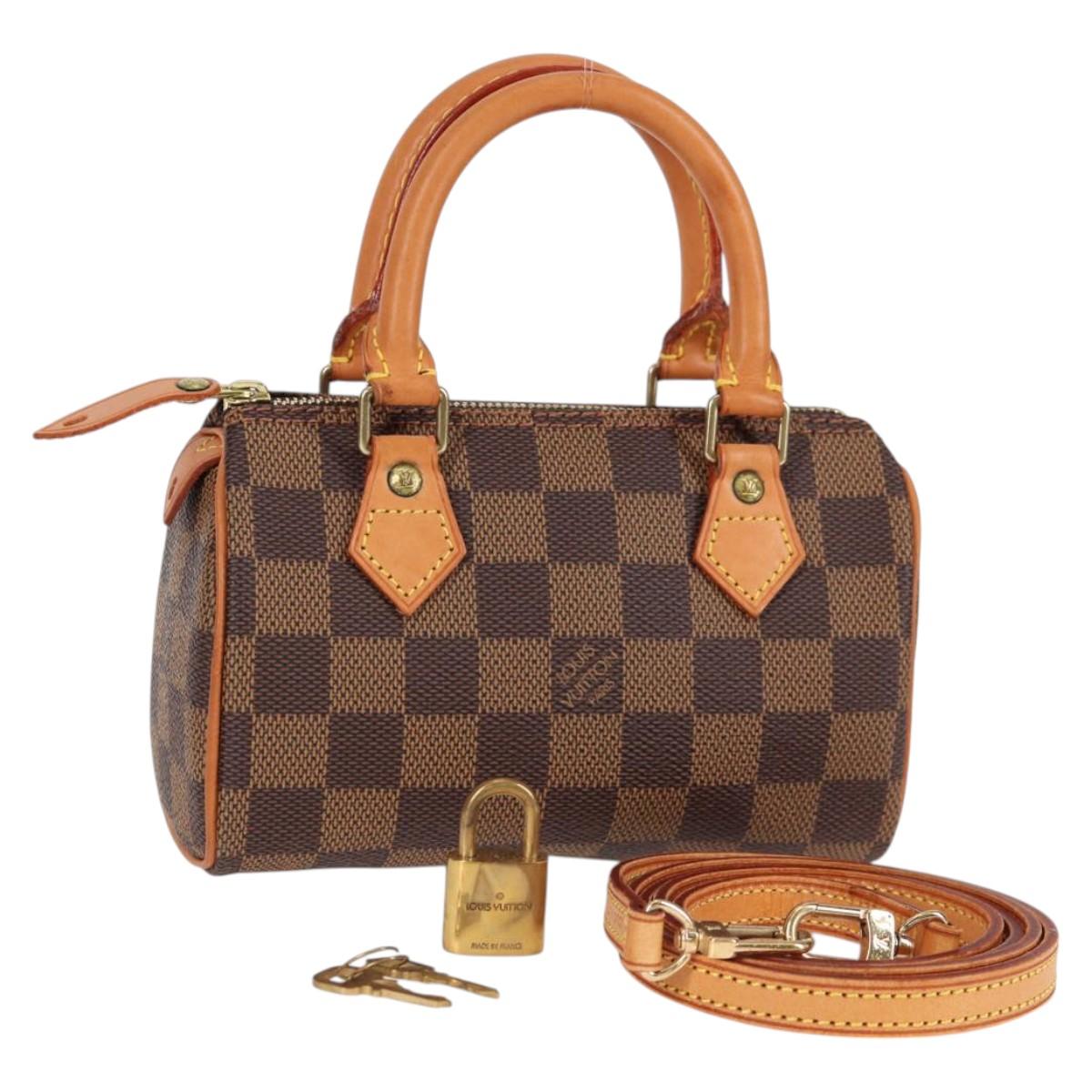 LOUIS VUITTON Damier Ebene Mini Speedy Hand Bag SPO N41536 LV 117814SM