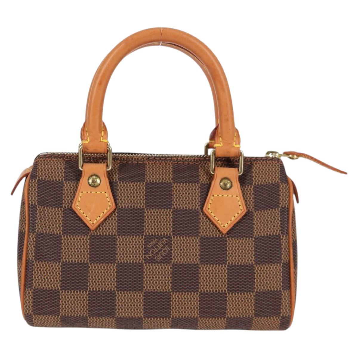 LOUIS VUITTON Damier Ebene Mini Speedy Hand Bag SPO N41536 LV 117814SM