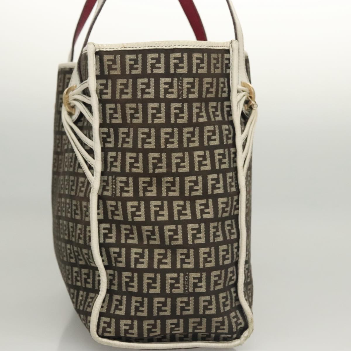 FENDI Zucchino Canvas Tote Bag Black Gold 118016