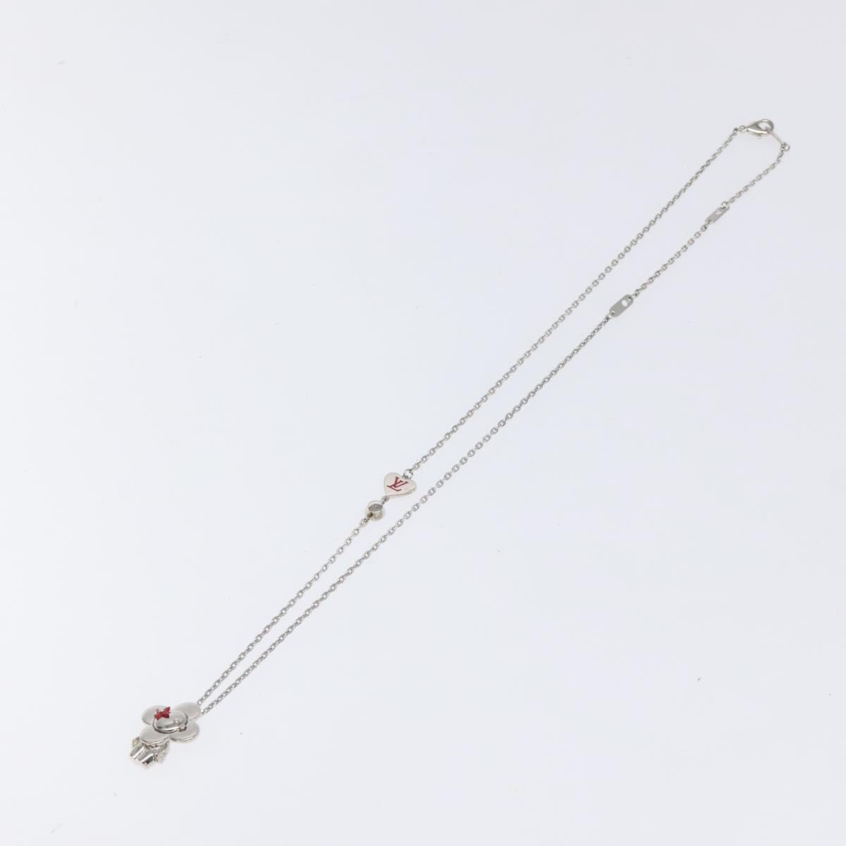 LOUIS VUITTON Pendant Vivienne Necklace metal Silver M00831 LV 118463