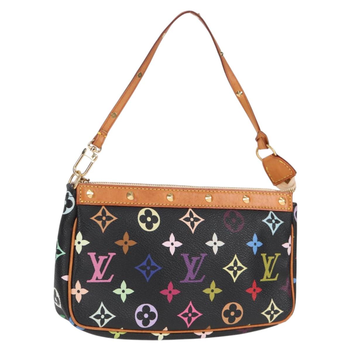 LOUIS VUITTON Monogram Multicolor Pochette Accessoires Black M92648 118531M