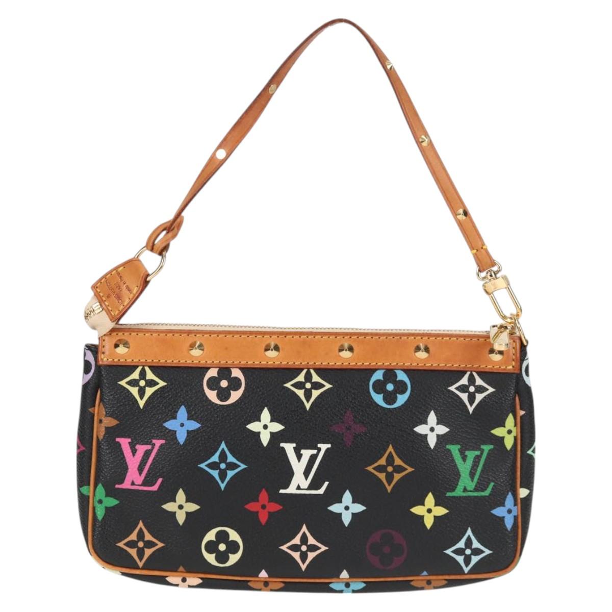 LOUIS VUITTON Monogram Multicolor Pochette Accessoires Black M92648 118531M