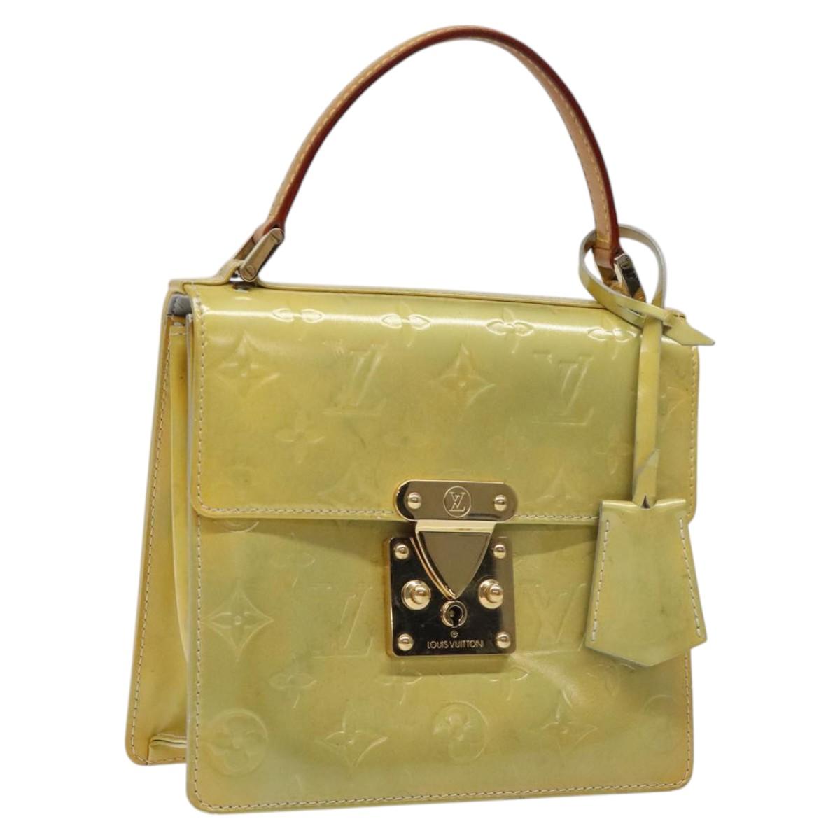 LOUIS VUITTON Monogram Vernis Spring Street Hand Bag Gris M91029 LV 118542