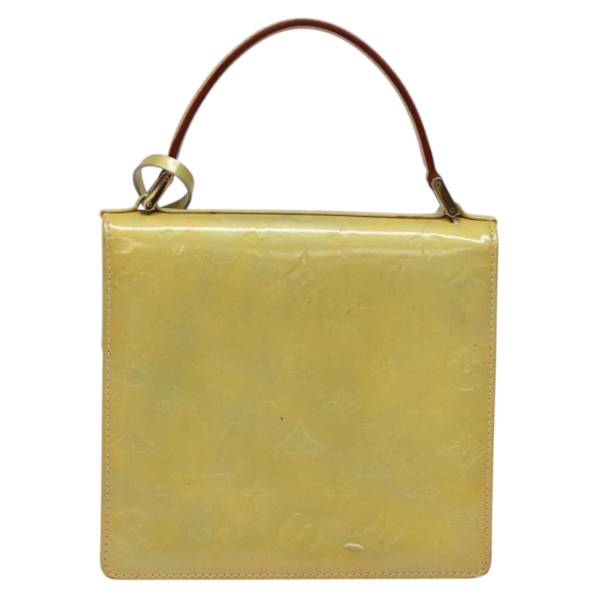 LOUIS VUITTON Monogram Vernis Spring Street Hand Bag Gris M91029 LV 118542