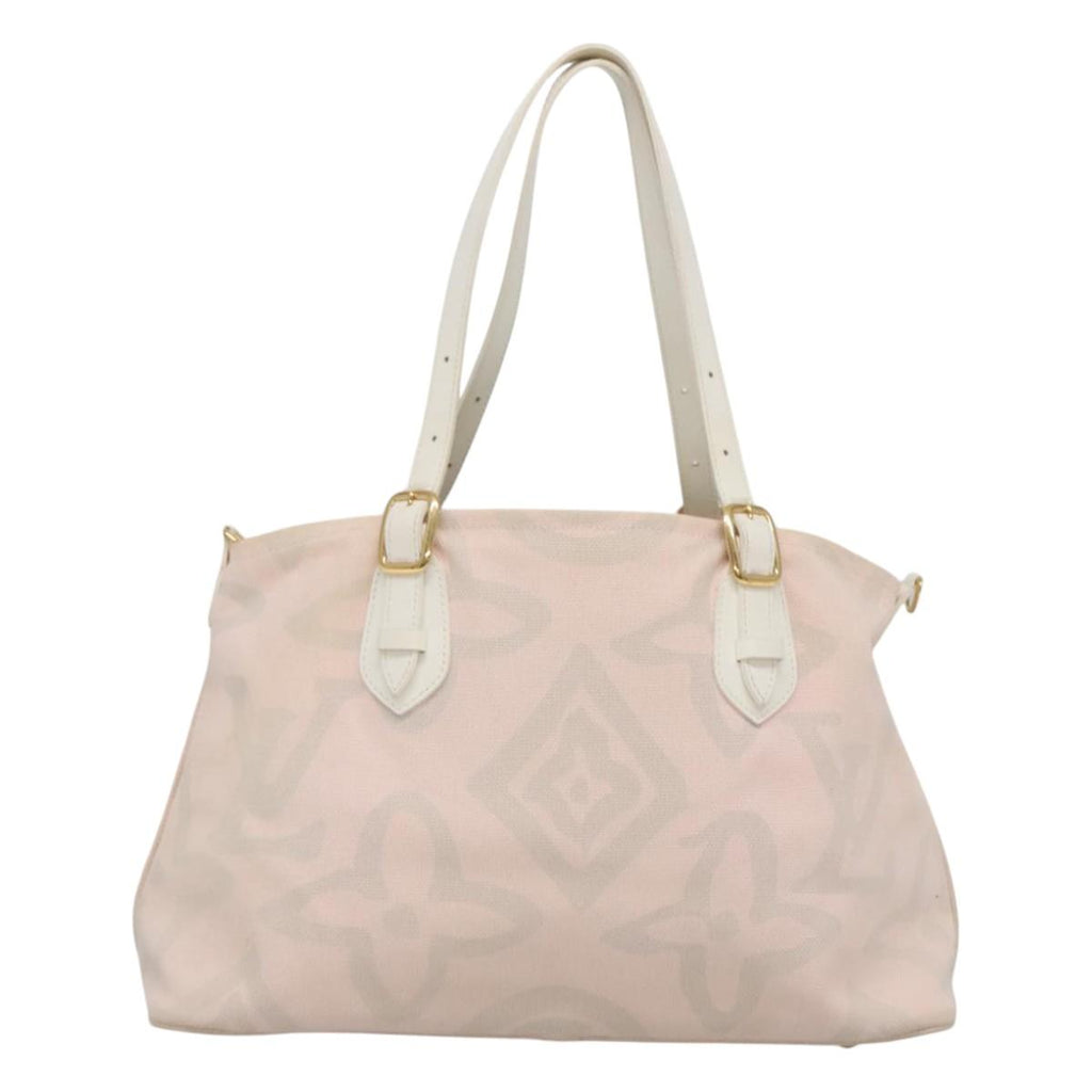LOUIS VUITTON Cruise Line Tai Sienne PM Bag Canvas Pink M95672 LV 118759