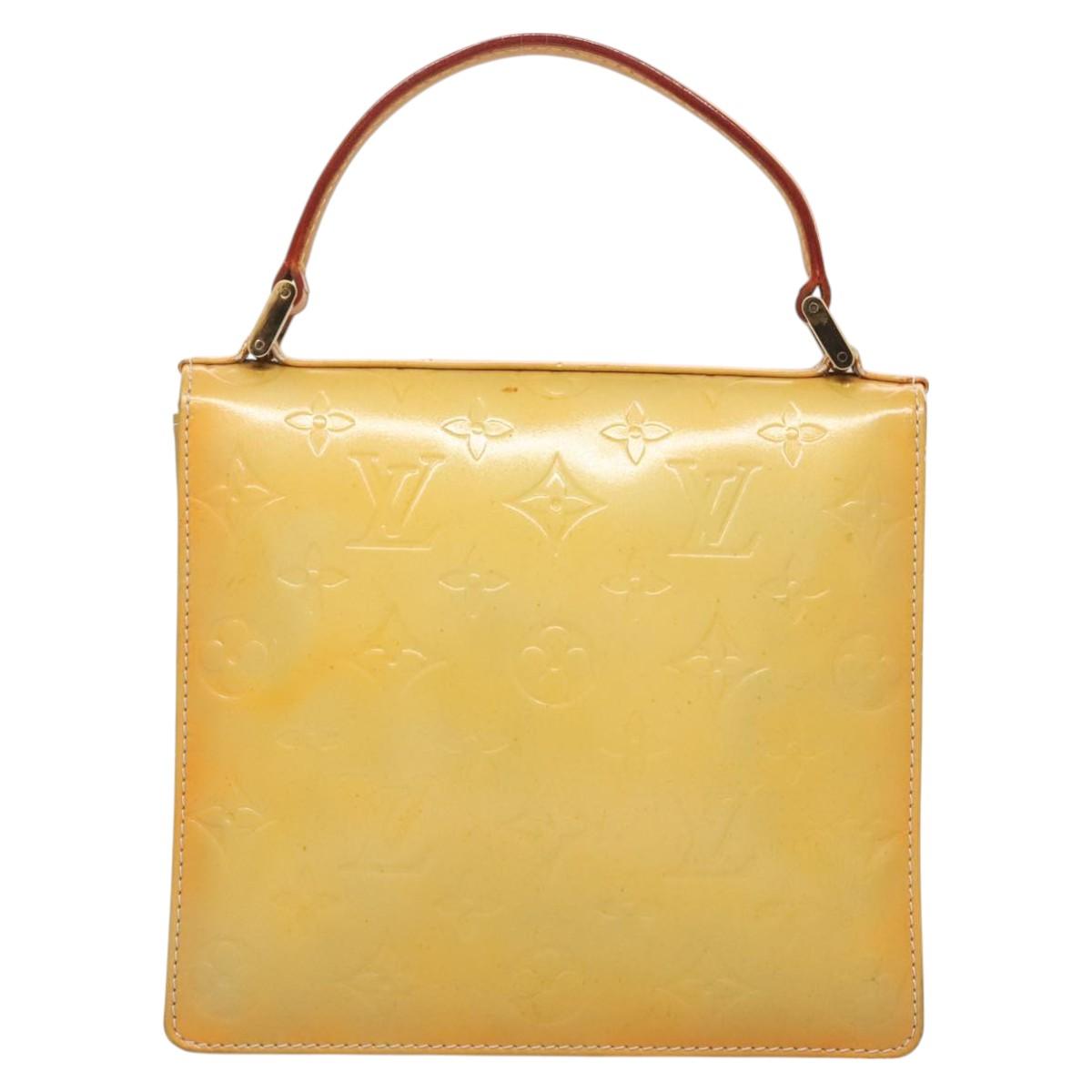 LOUIS VUITTON Monogram Vernis Spring Street Hand Bag Gris M91029 LV 118825