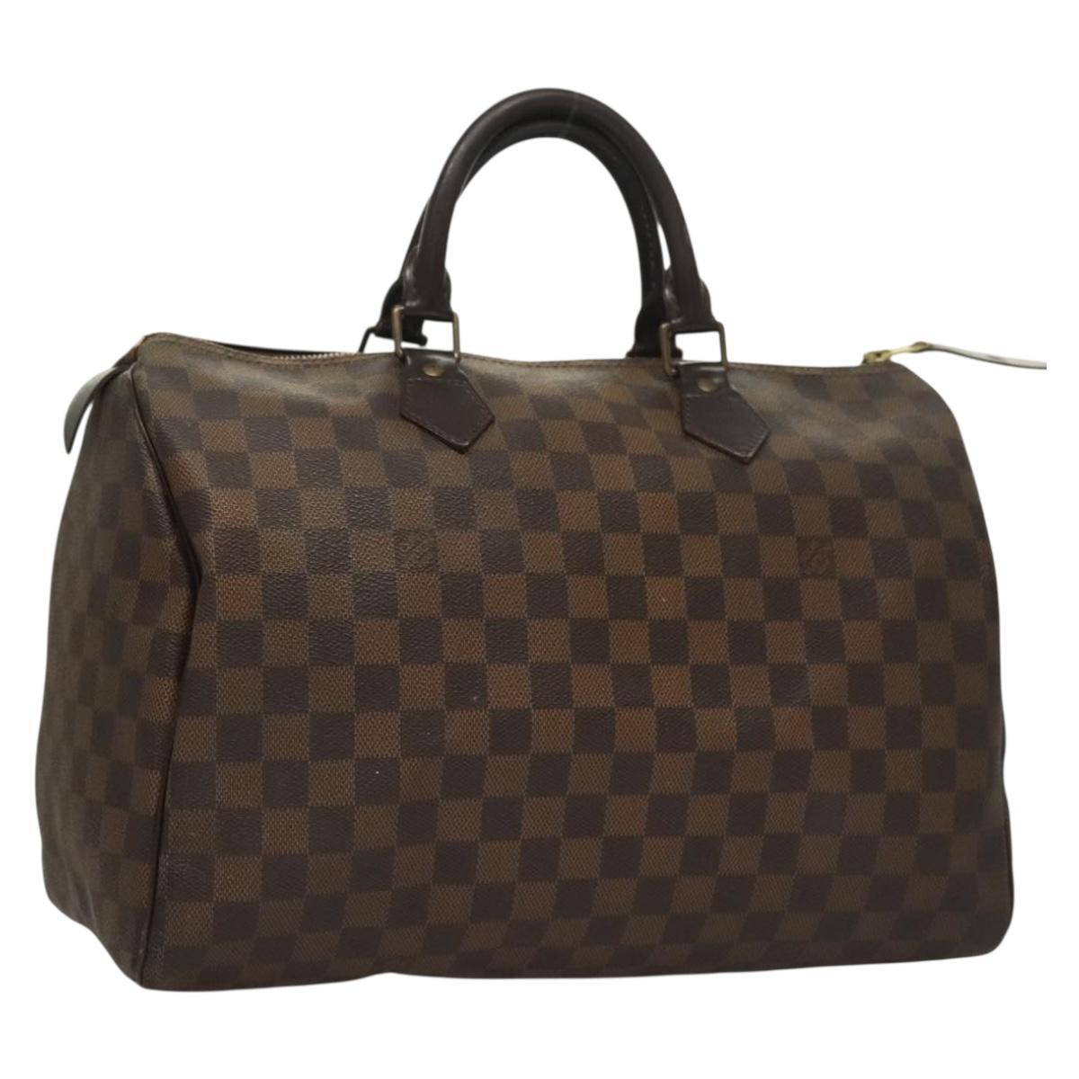 LOUIS VUITTON Damier Ebene Speedy 30 Hand Bag N41364 LV 118939