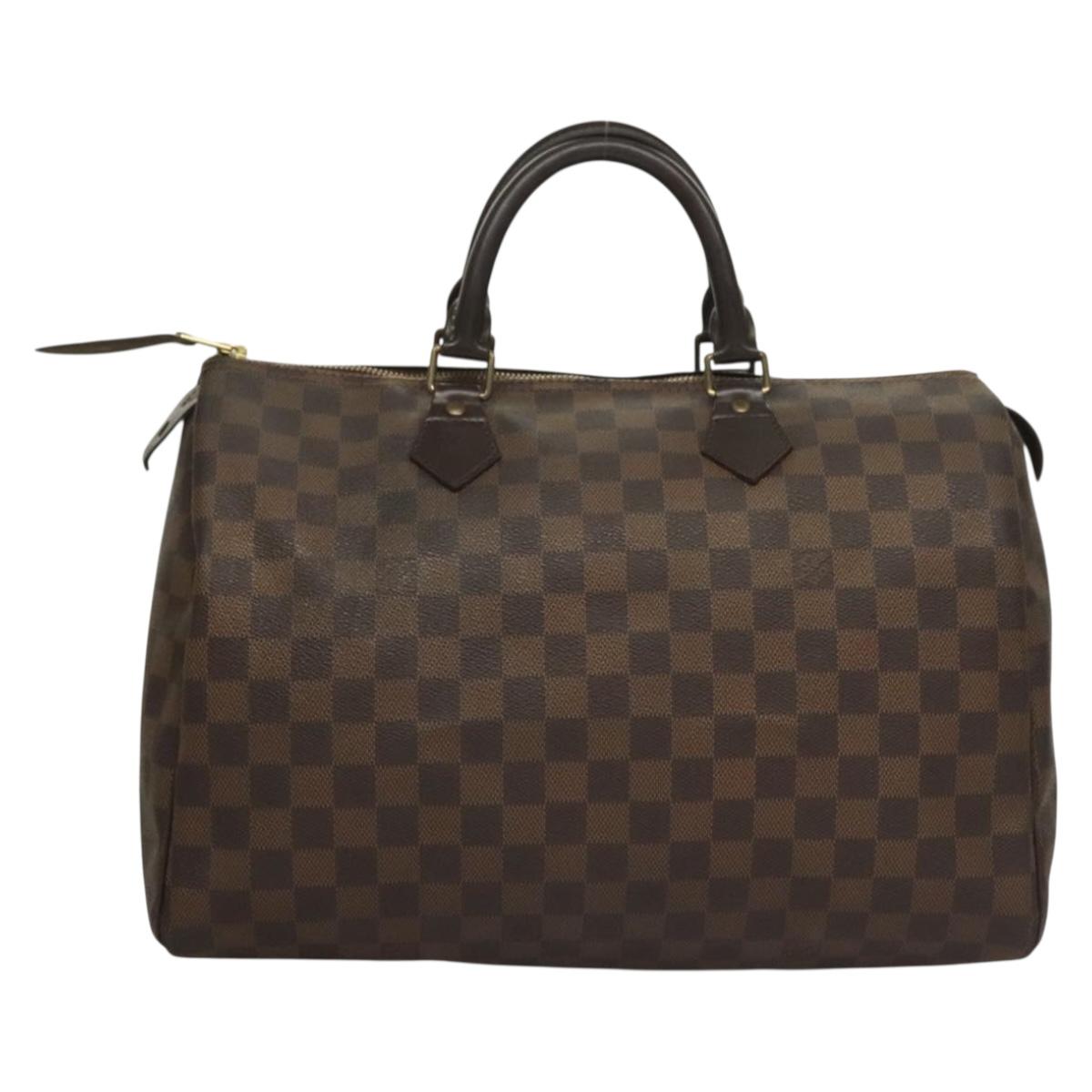 LOUIS VUITTON Damier Ebene Speedy 30 Hand Bag N41364 LV 118939