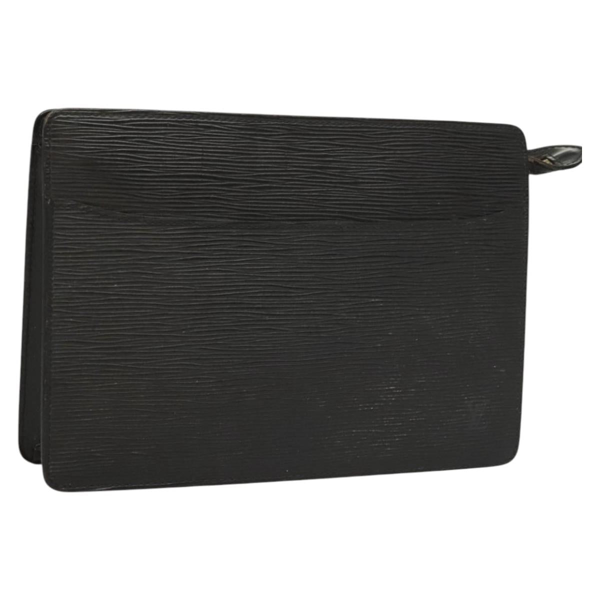 LOUIS VUITTON Epi Pochette Homme Clutch Bag Black Noir M52522 LV 119003
