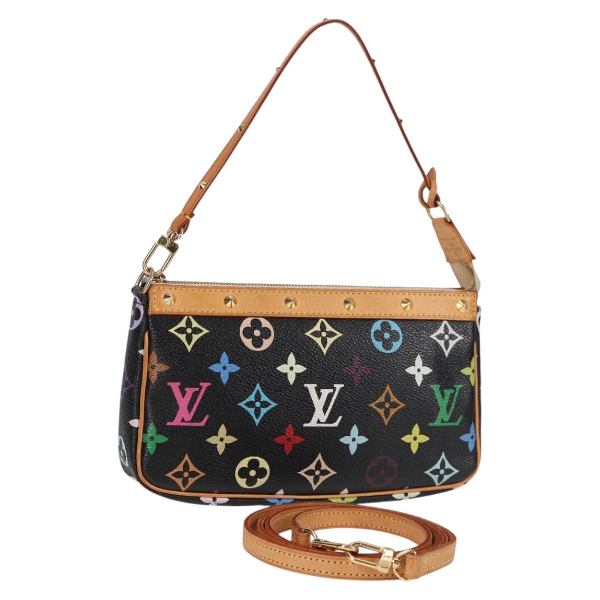 LOUIS VUITTON Monogram Multicolor Pochette Accessoires Black M92648 119217V