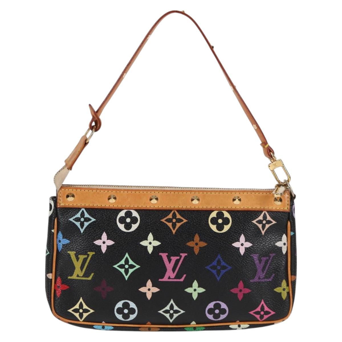 LOUIS VUITTON Monogram Multicolor Pochette Accessoires Black M92648 119217V