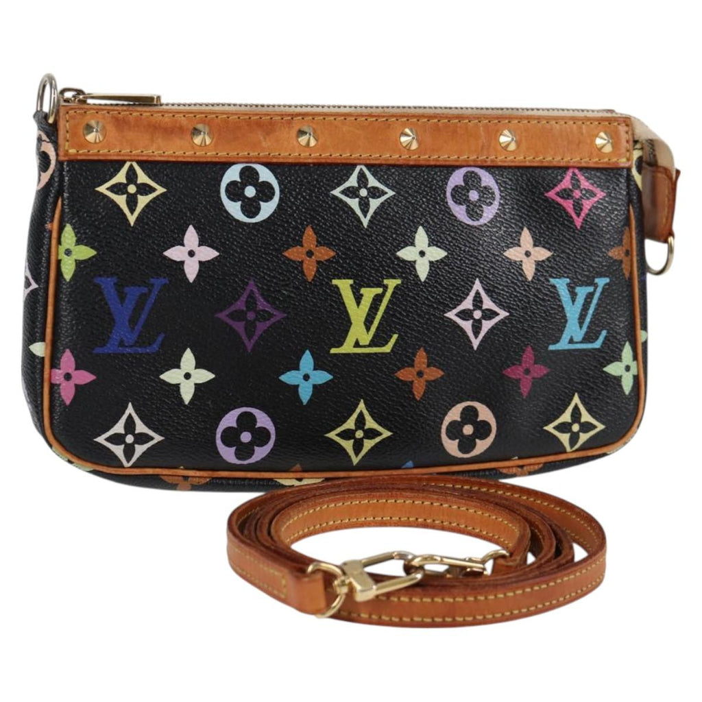 LOUIS VUITTON Monogram Multicolor Pochette Accessoires Black M92648 119218V