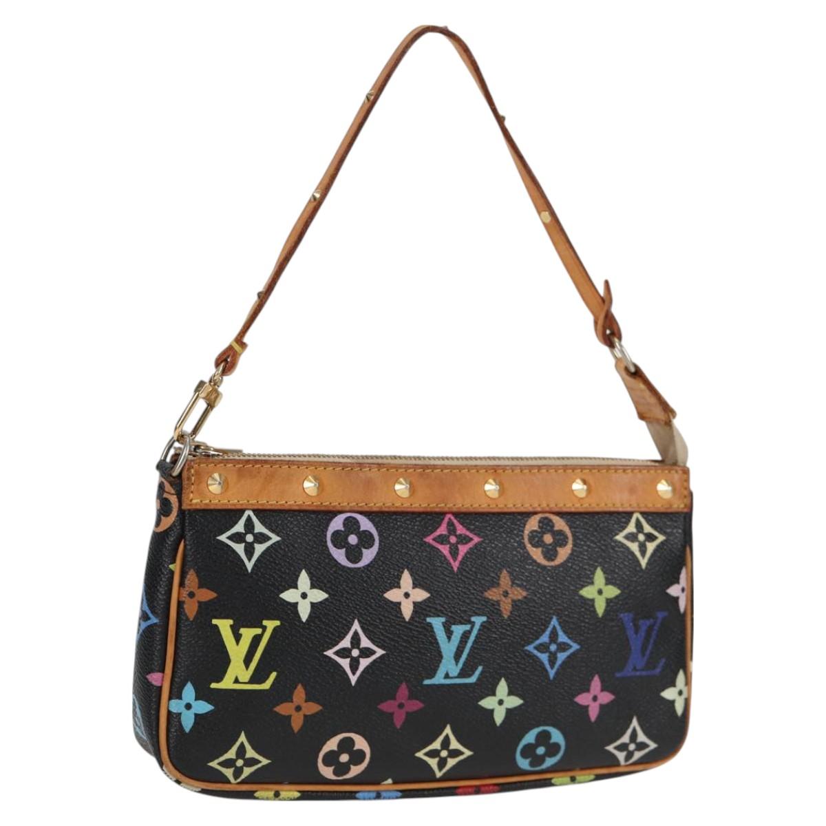 LOUIS VUITTON Monogram Multicolor Pochette Accessoires Black M92648 119219V