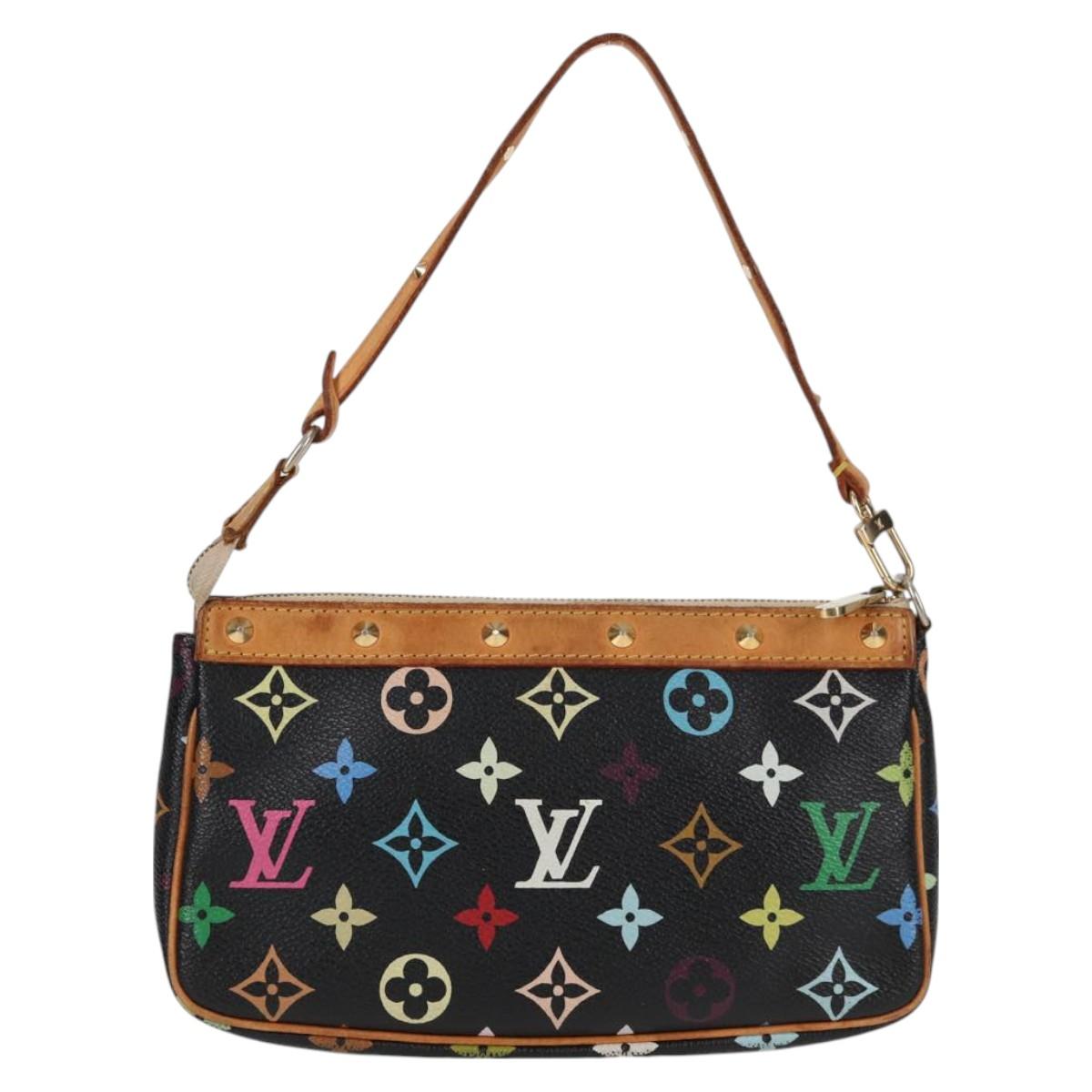 LOUIS VUITTON Monogram Multicolor Pochette Accessoires Black M92648 119219V