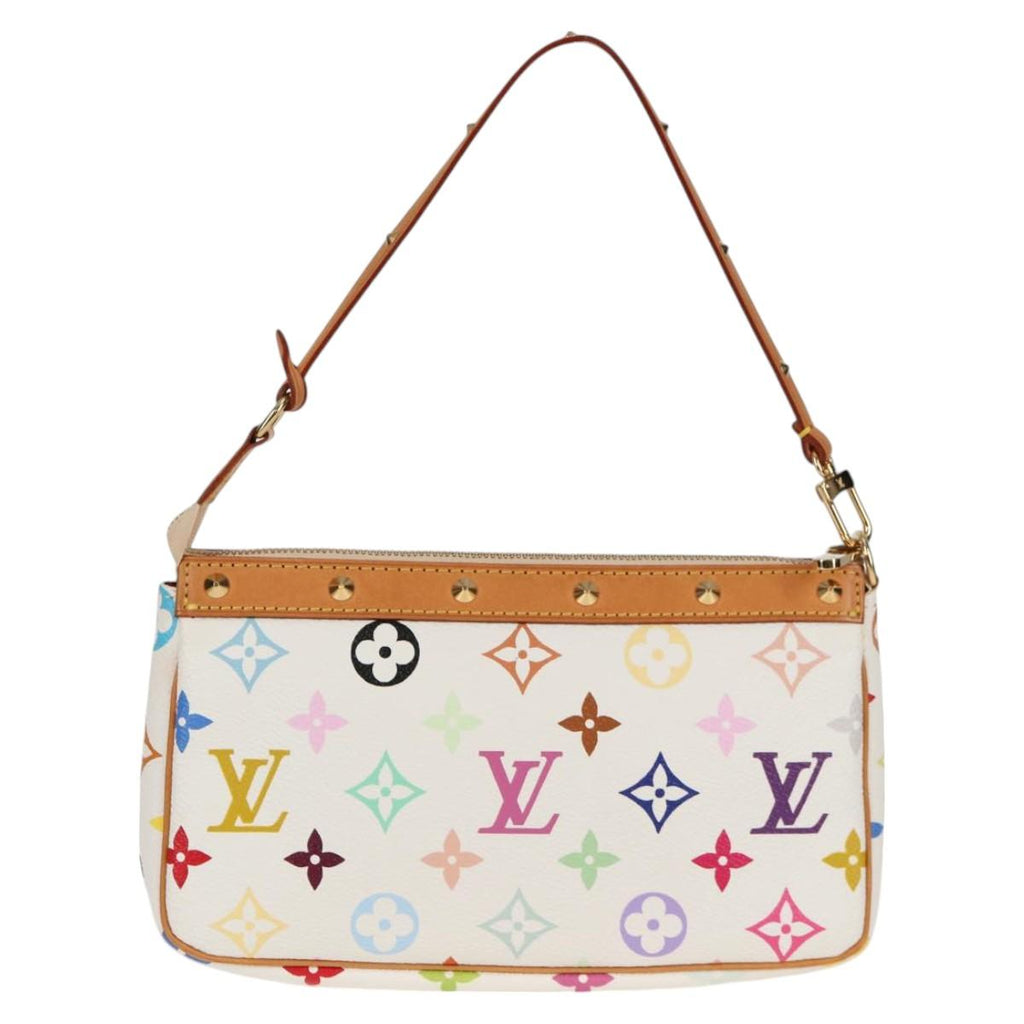 LOUIS VUITTON Multicolor Pochette Accessoires Pouch White M92649 119220SV