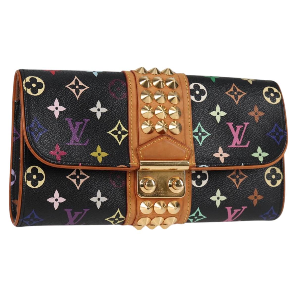 LOUIS VUITTON Multicolor Pochette Courtney Clutch Bag Black M45640 119221V