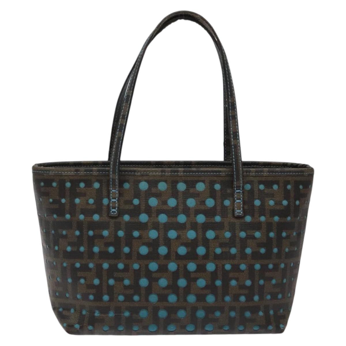 FENDI Zucca Canvas Mini Tote Bag Brown Black 119455