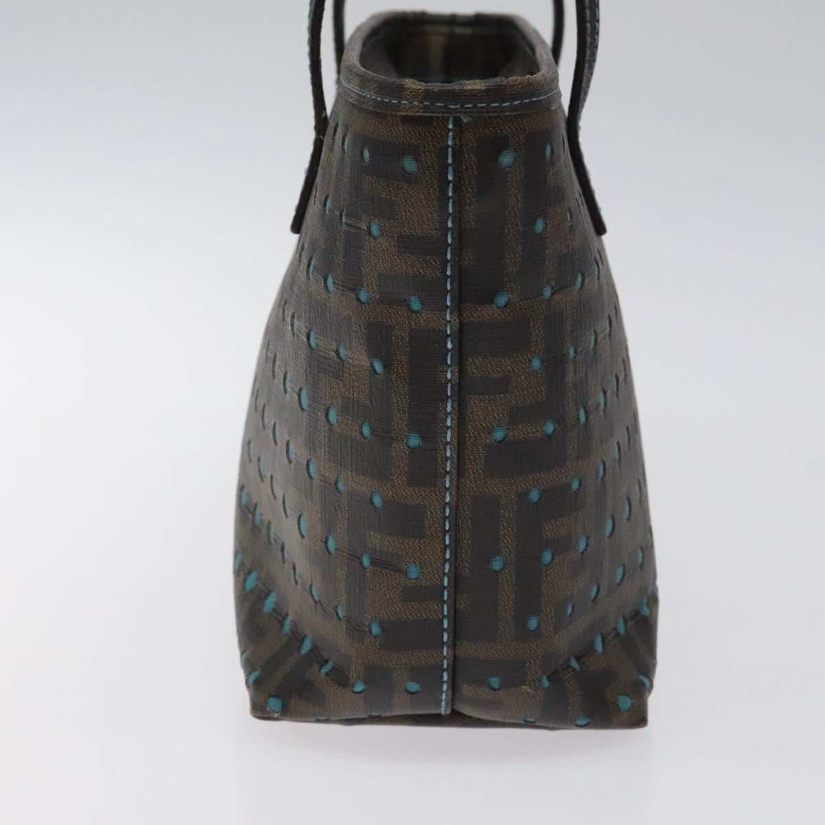 FENDI Zucca Canvas Mini Tote Bag Brown Black 119455