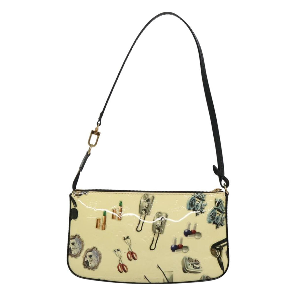 LOUIS VUITTON Vernis sticker Pochette Accessoires Pouch White M90928 120036