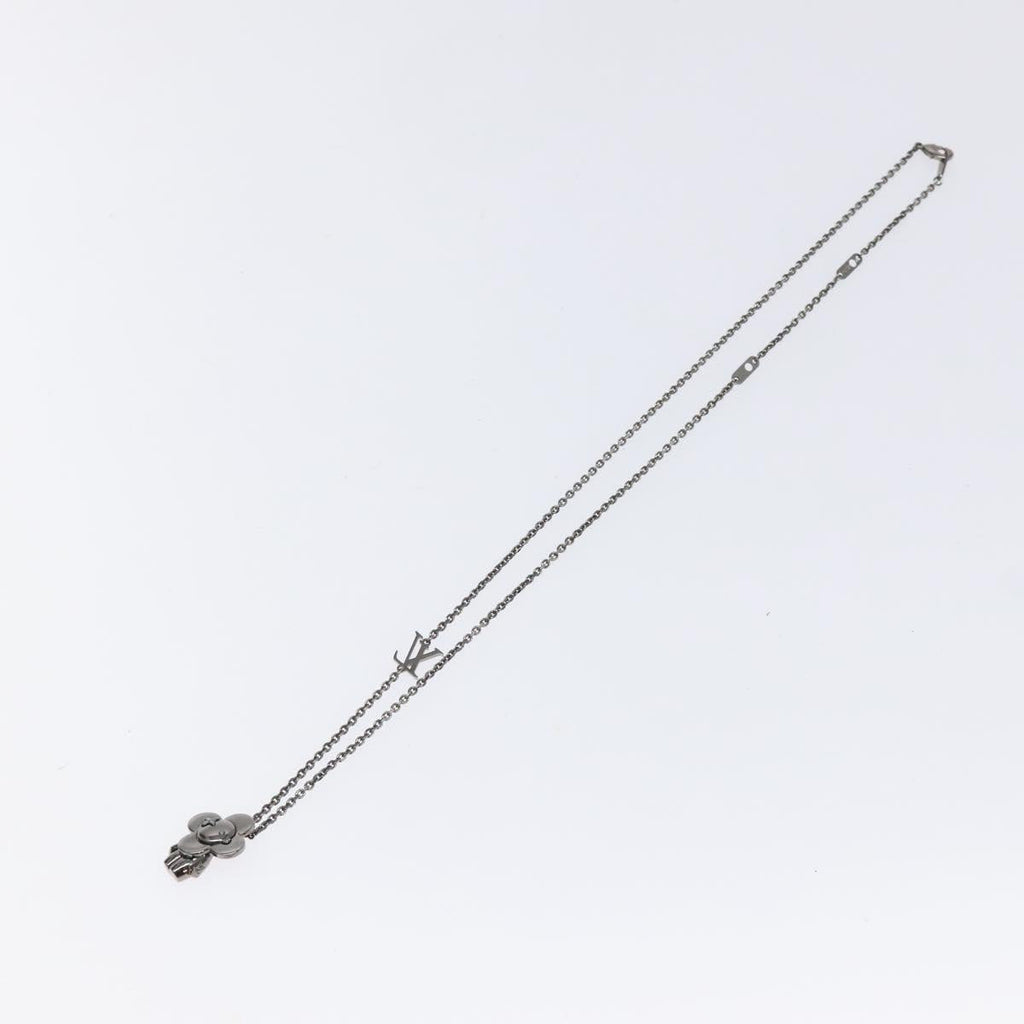 LOUIS VUITTON Pendant Vivienne Necklace metal Silver Tone M00831 LV 120237