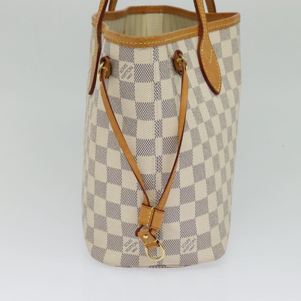 LOUIS VUITTON Damier Azur Neverfull PM Tote Bag N41362 LV 120593