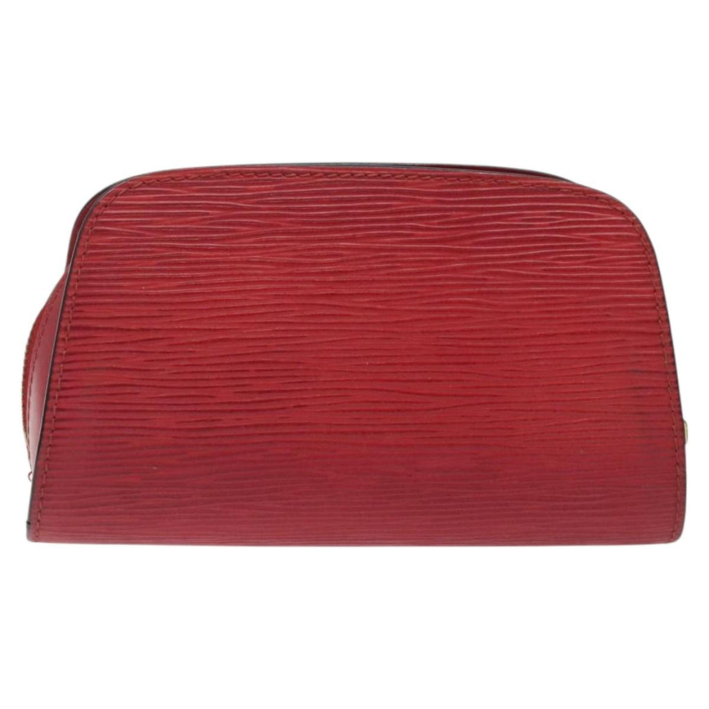 LOUIS VUITTON Epi Dauphine PM Pouch Castilian Red M48447 LV 120734