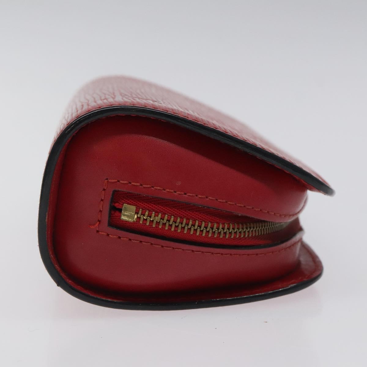 LOUIS VUITTON Epi Dauphine PM Pouch Castilian Red M48447 LV 120734