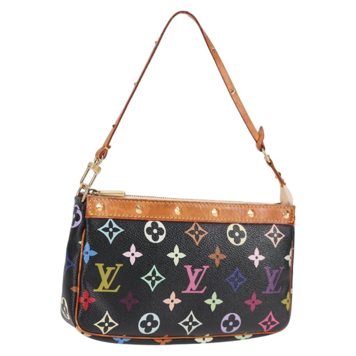 LOUIS VUITTON Monogram Multicolor Pochette Accessoires Black M92648 120858V