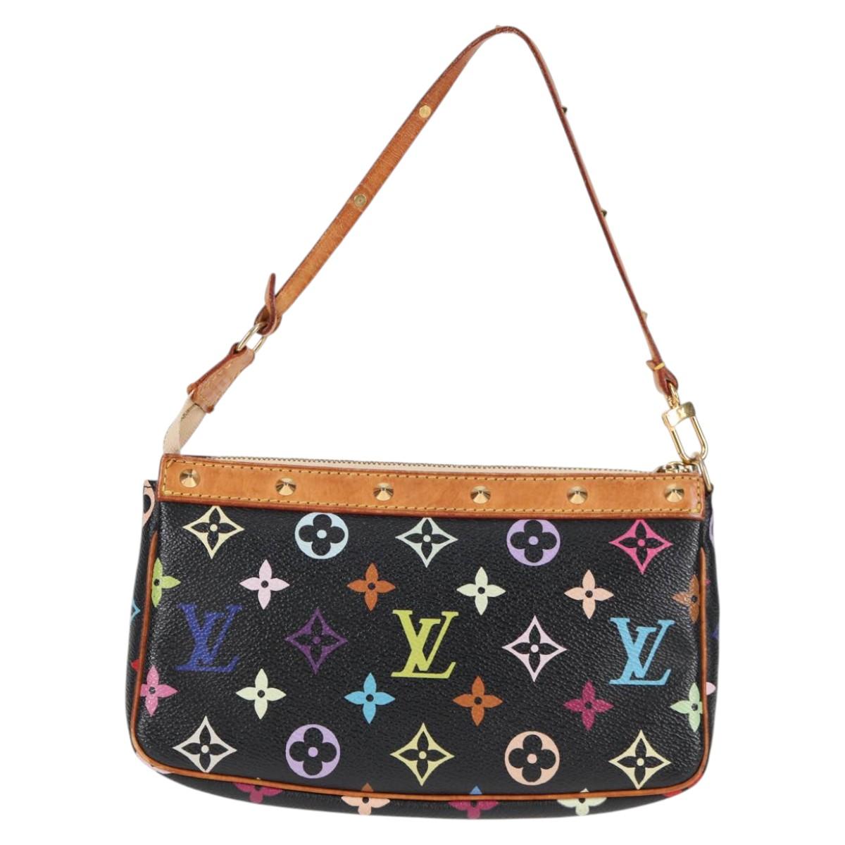 LOUIS VUITTON Monogram Multicolor Pochette Accessoires Black M92648 120858V