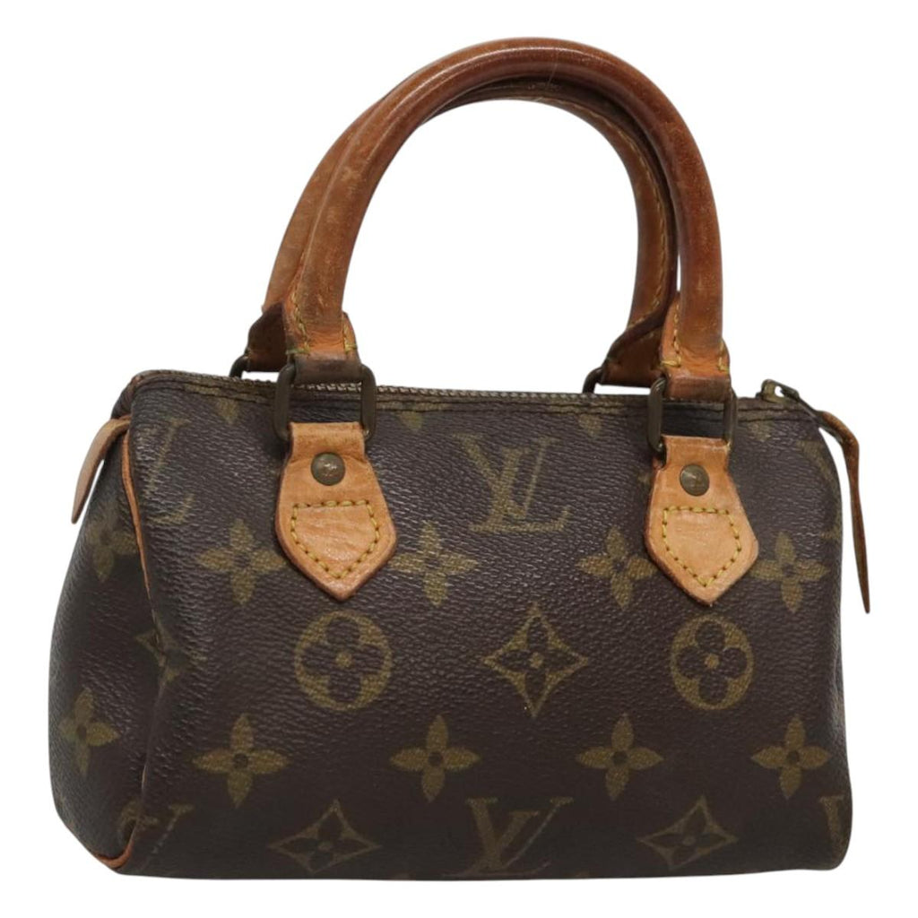 LOUIS VUITTON Monogram Mini Speedy Hand Bag M41534 LV 121017
