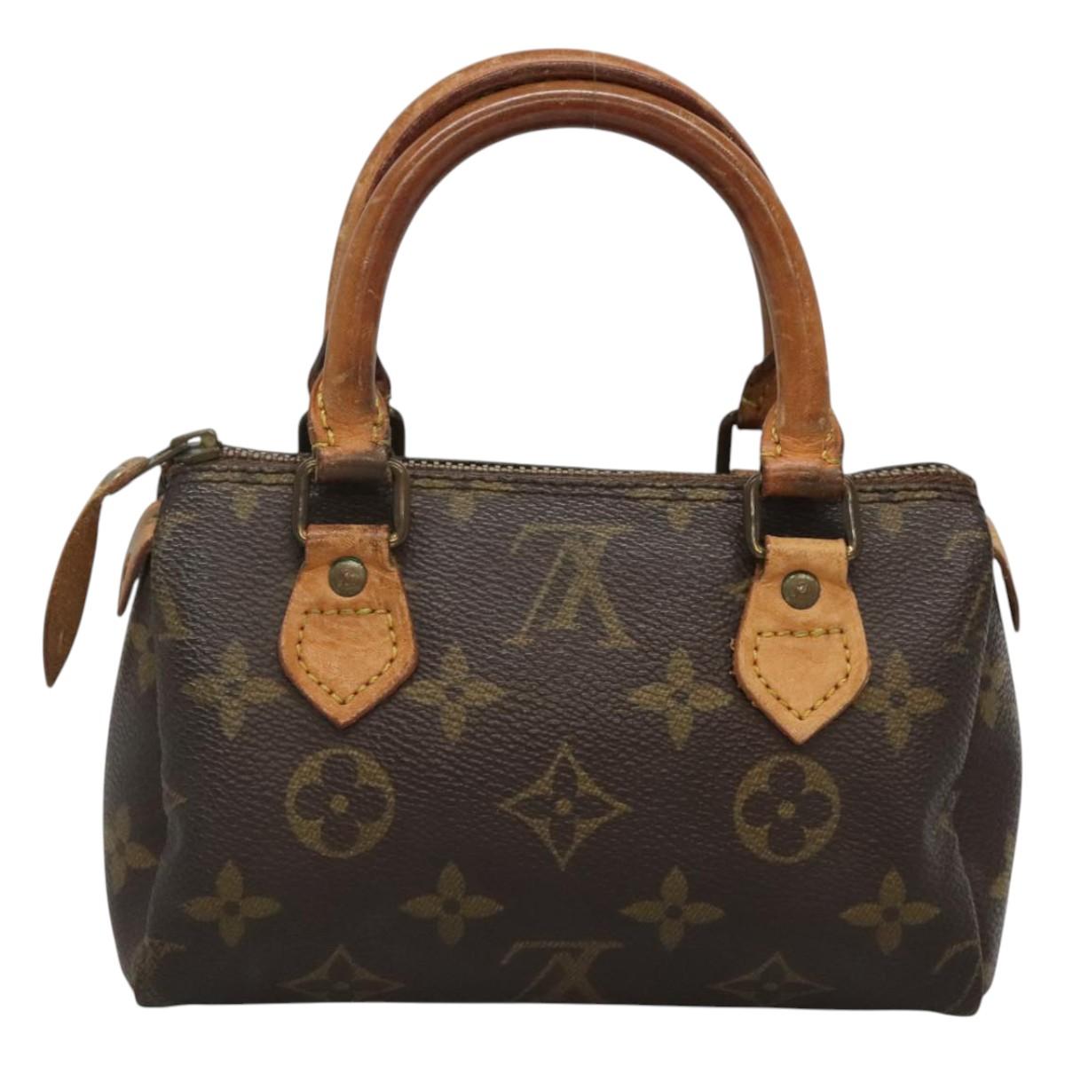 LOUIS VUITTON Monogram Mini Speedy Hand Bag M41534 LV 121017