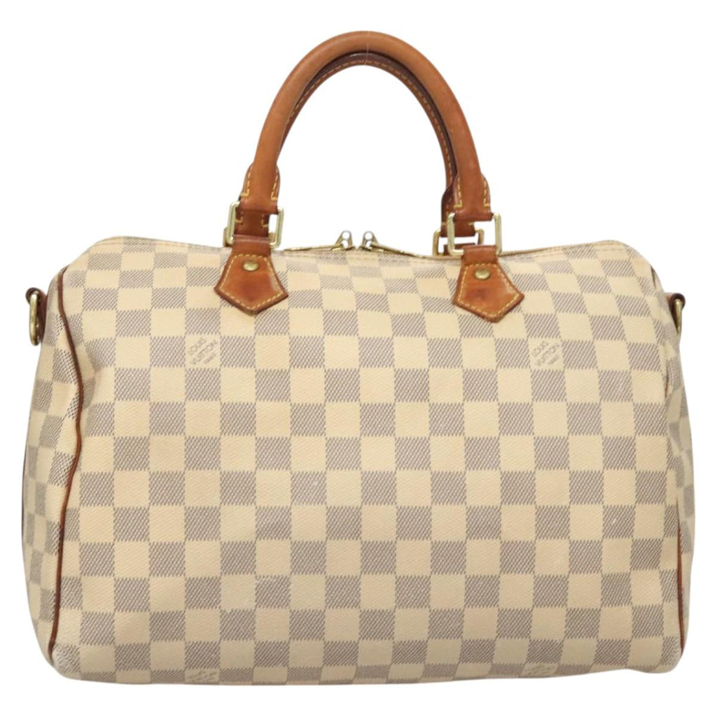 LOUIS VUITTON Damier Azur Speedy Bandouliere 30 Hand Bag 2way N41052 121020