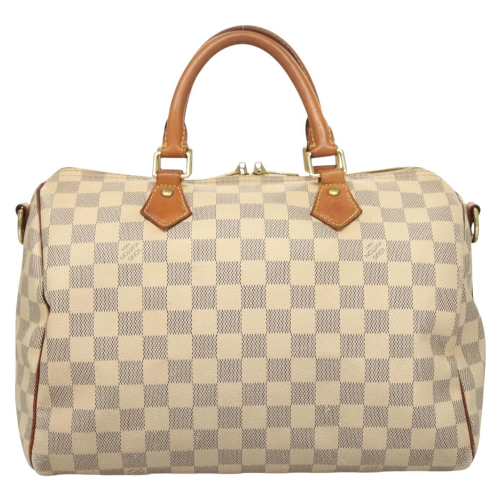 LOUIS VUITTON Damier Azur Speedy Bandouliere 30 Hand Bag 2way N41052 121020