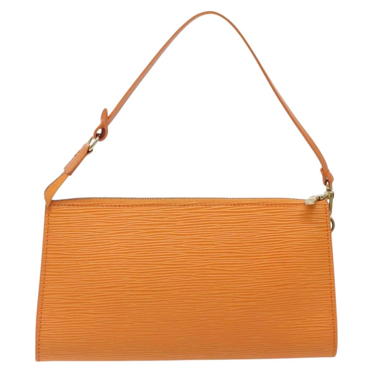 LOUIS VUITTON Epi Pochette Accessoires Pouch Orange Mandarin M5294H 121027