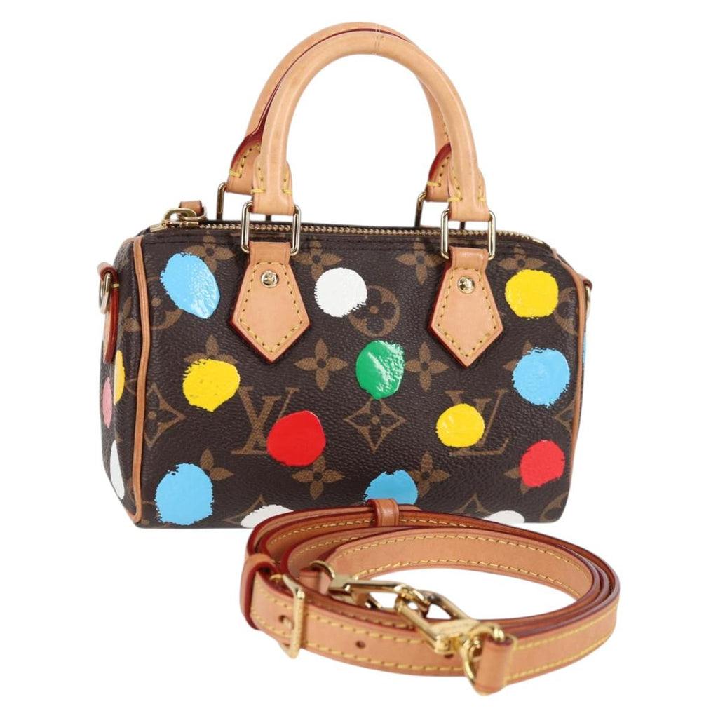 LOUIS VUITTON Monogram Yayoi Kusama Nano Speedy Hand Bag M81979 LV 121040SM